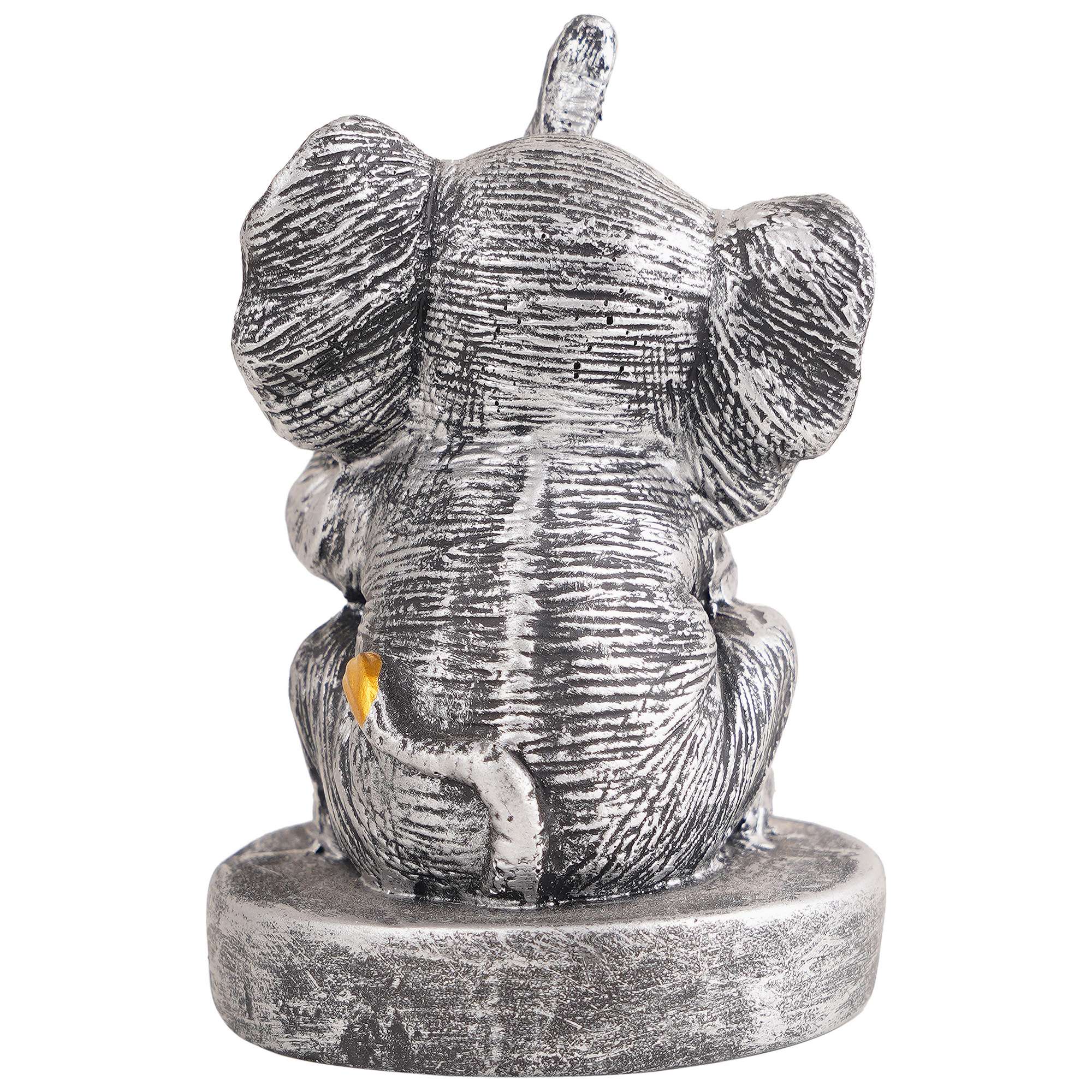 Resin Elephant Playing Musical Instrument Showpiece For Home Dcor Living Room Bedroom Table Top - Image 3